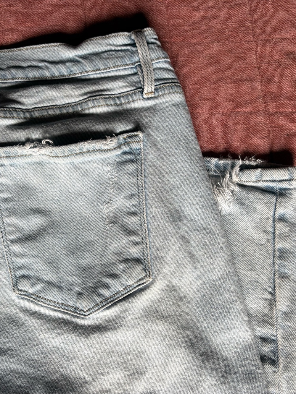 Frame Jeans- Le garçon crop- Size 29- Fall Denim- Distressed Raw Hem - Picture 13 of 14